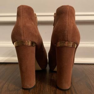 Michael Kors suede ankle bootie